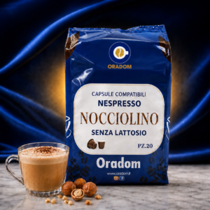 Nocciolino Senza Lattosio- 20 Capsule  Compatibile Nespresso ORADOM